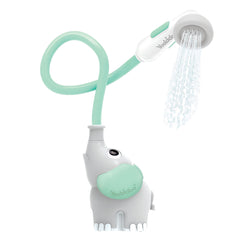 Yookidoo elephant bath shower head with trunk for gentle tub rinsing