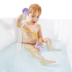 Yookidoo patented soft design ensures safe, comfortable bath handling.