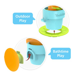 Yookidoo snail sprinkler with watering can attachment for hands-on pouring