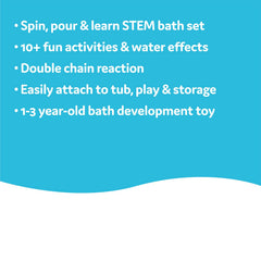 Yookidoo Spin and Sprinkle action spins the propeller for dynamic play