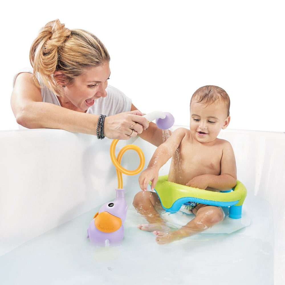 Yookidoo fits both tub and sink setups for versatile use.