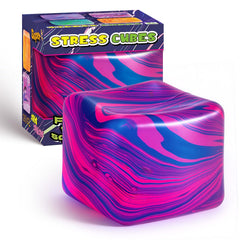 Yooshi stress cube with textured surface for a satisfying grip during fidgeting.