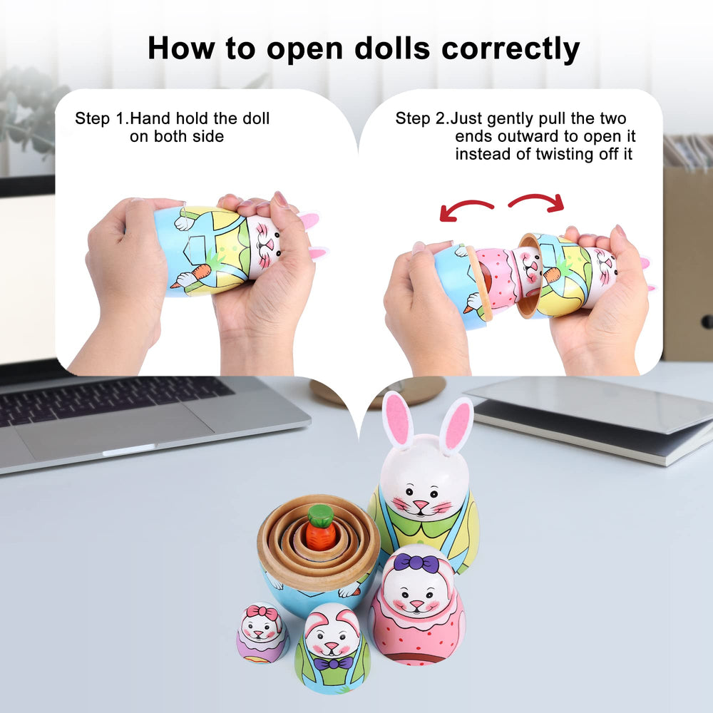 Yoption decorative rabbit dolls enhancing home decoration