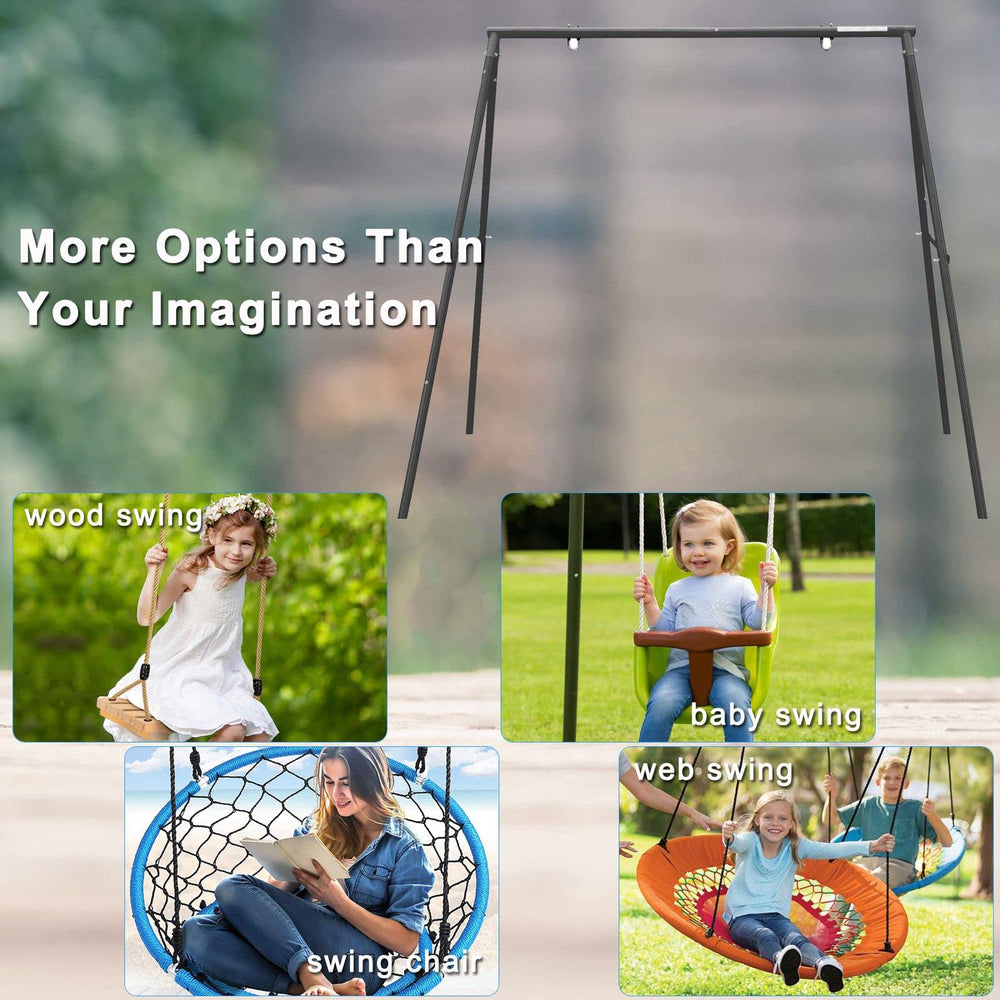 Yorovent all-weather swing frame designed to stay steady in windy conditions.
