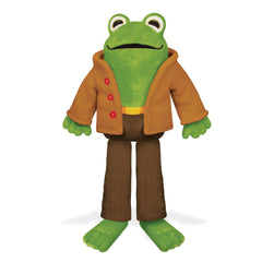 YOTTOY Frog plush 12 inch front view for cozy storytelling.