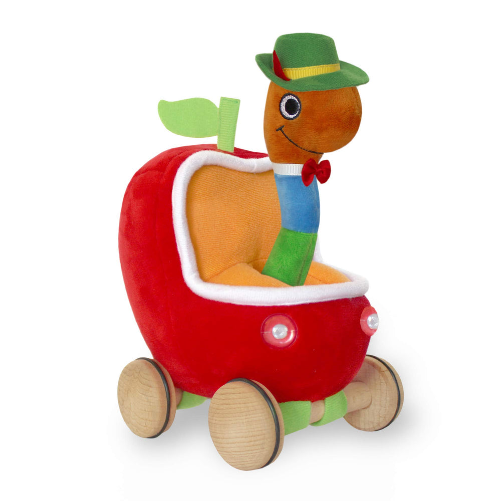 YOTTOY Lowly Worm shiny bow tie detail elevates look.