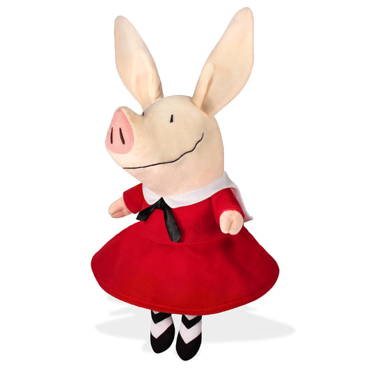 YOTTOY Olivia pig plush front view, ideal for comforting cuddles.