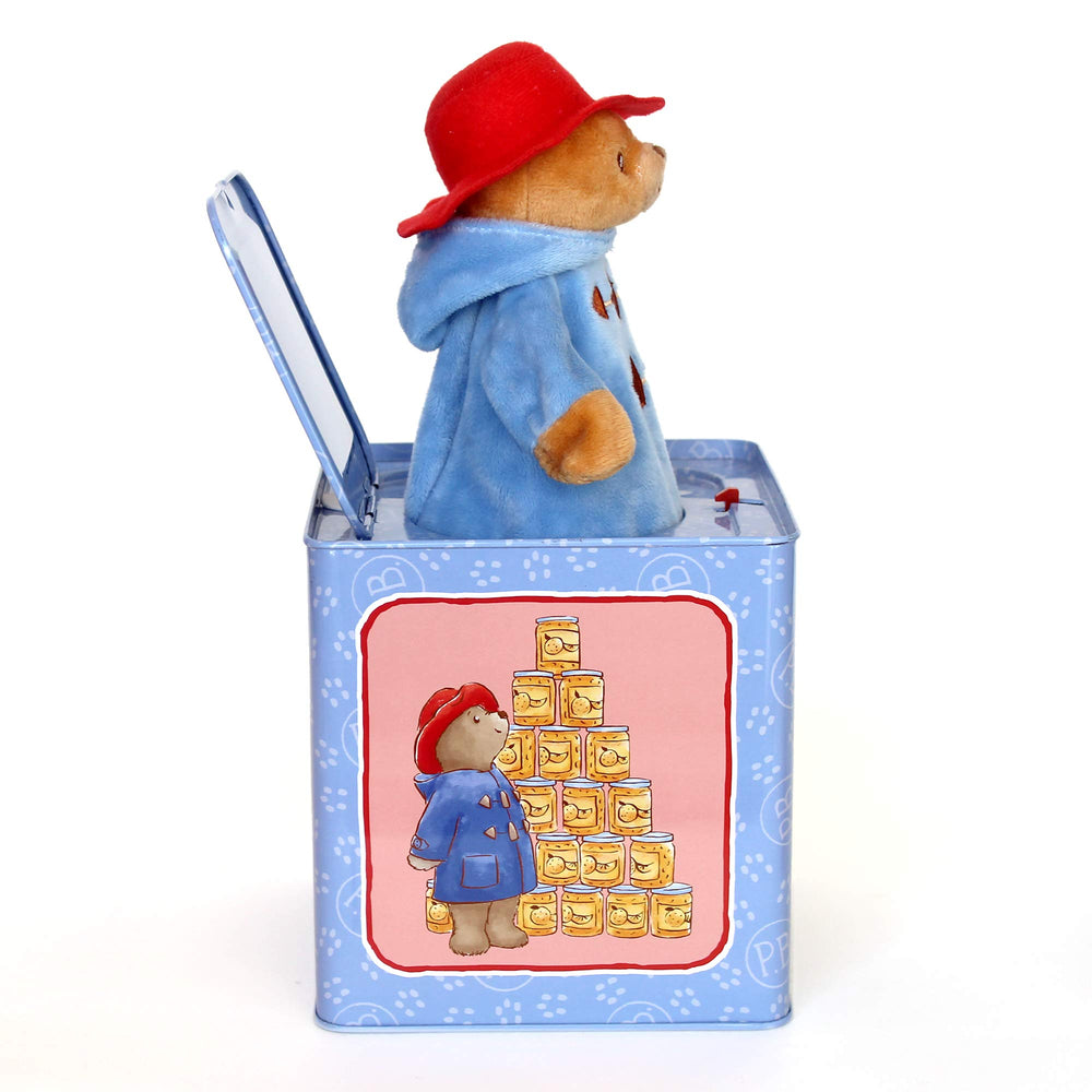 YOTTOY Paddington bear illustrated metal box showcases durable design for baby play.