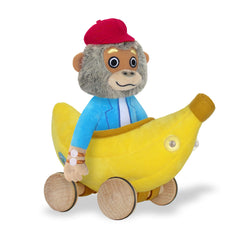 YOTTOY gorilla wearing blue coat and wrist watches for character appeal