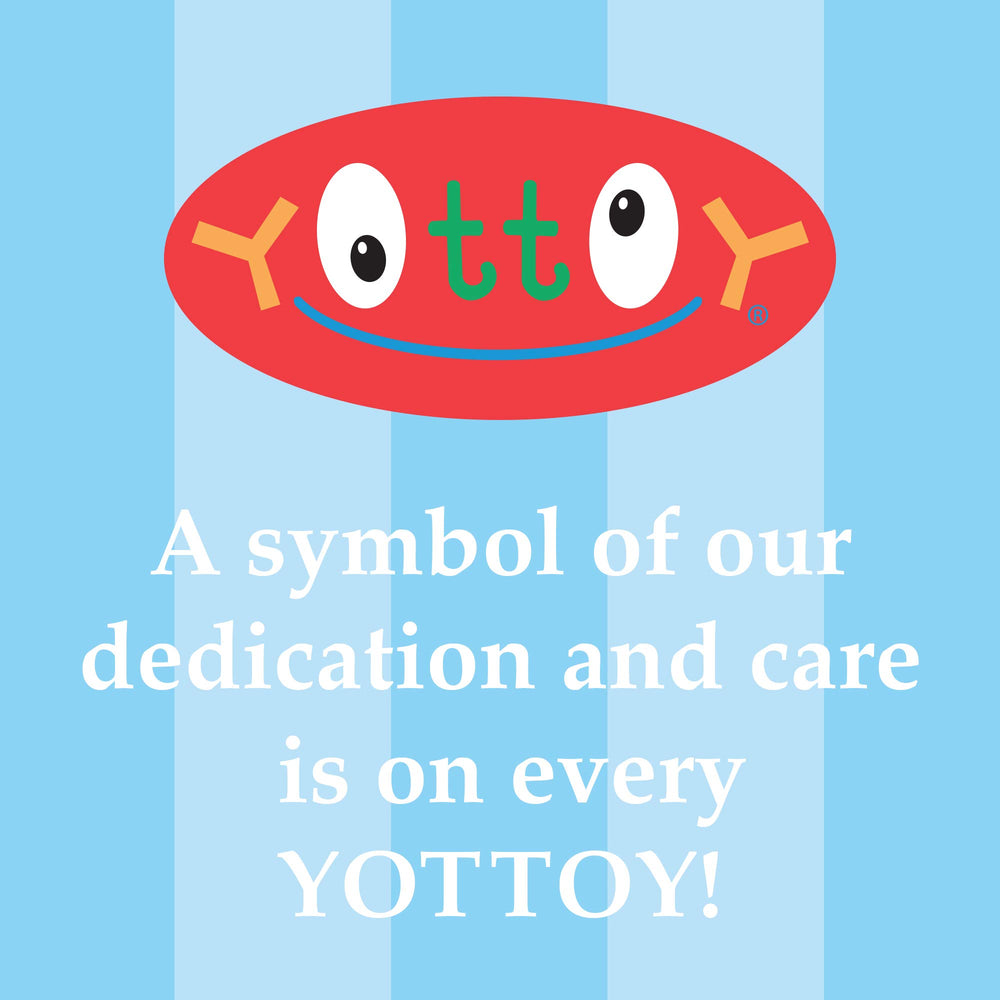 YOTTOY take-along box keeps the collection ready to travel.
