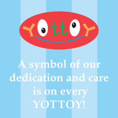 YOTTOY take-along box keeps the collection ready to travel.