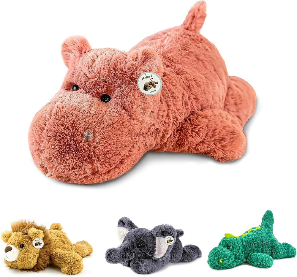 YOUBLEK 20-inch weighted plush toy front view, a cozy hug companion for home.