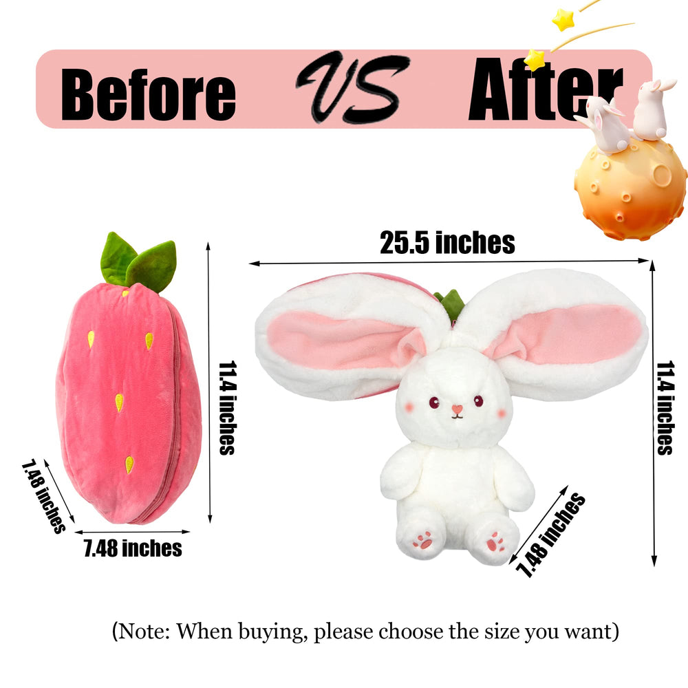 YOUBLEK bunny plush Easter decor and shelf companion