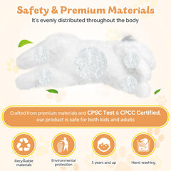 YOUBLEK safe-material-lab-tested cat plush uses tested materials for safety and peace of mind.
