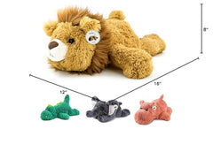 YOUBLEK yellow lion weighted plush suitable for school, home, or car use