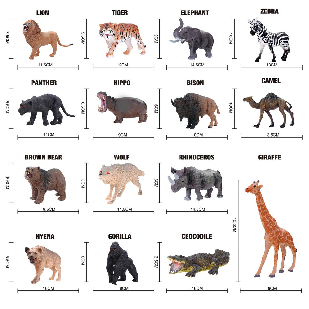 YouCute animal figures lineup for engaging zoo-themed learning