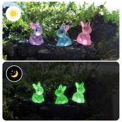 YOUHORYA luminous frogs glow in the dark, ideal for dollhouses and mini scenes