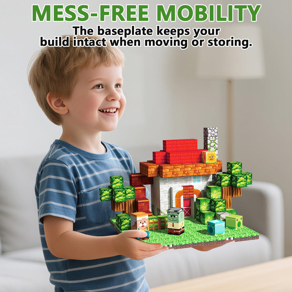 Youngyes baseplates connected by buckles enable modular layouts.