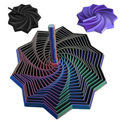 Younixo 3D printed sensory star front view for discreet desk stress relief.