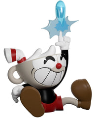 Youtooz Cuphead packaging features red and yellow illustrated window box.