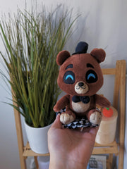 Collectible FNAF edition fits neatly in displays with other Youtooz plushes.