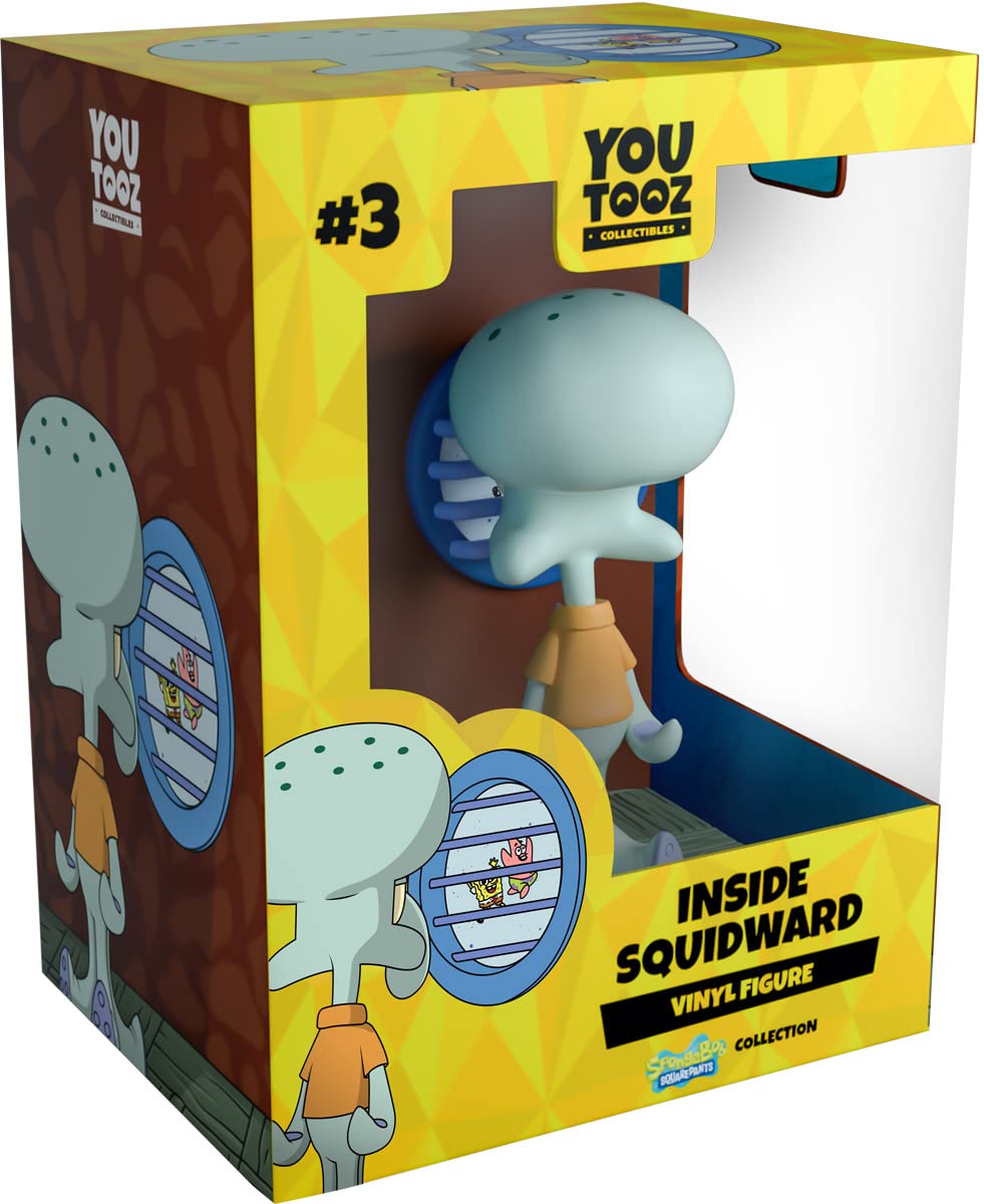 Youtooz Inside Squidward figure front view; ideal desk display for SpongeBob fans.