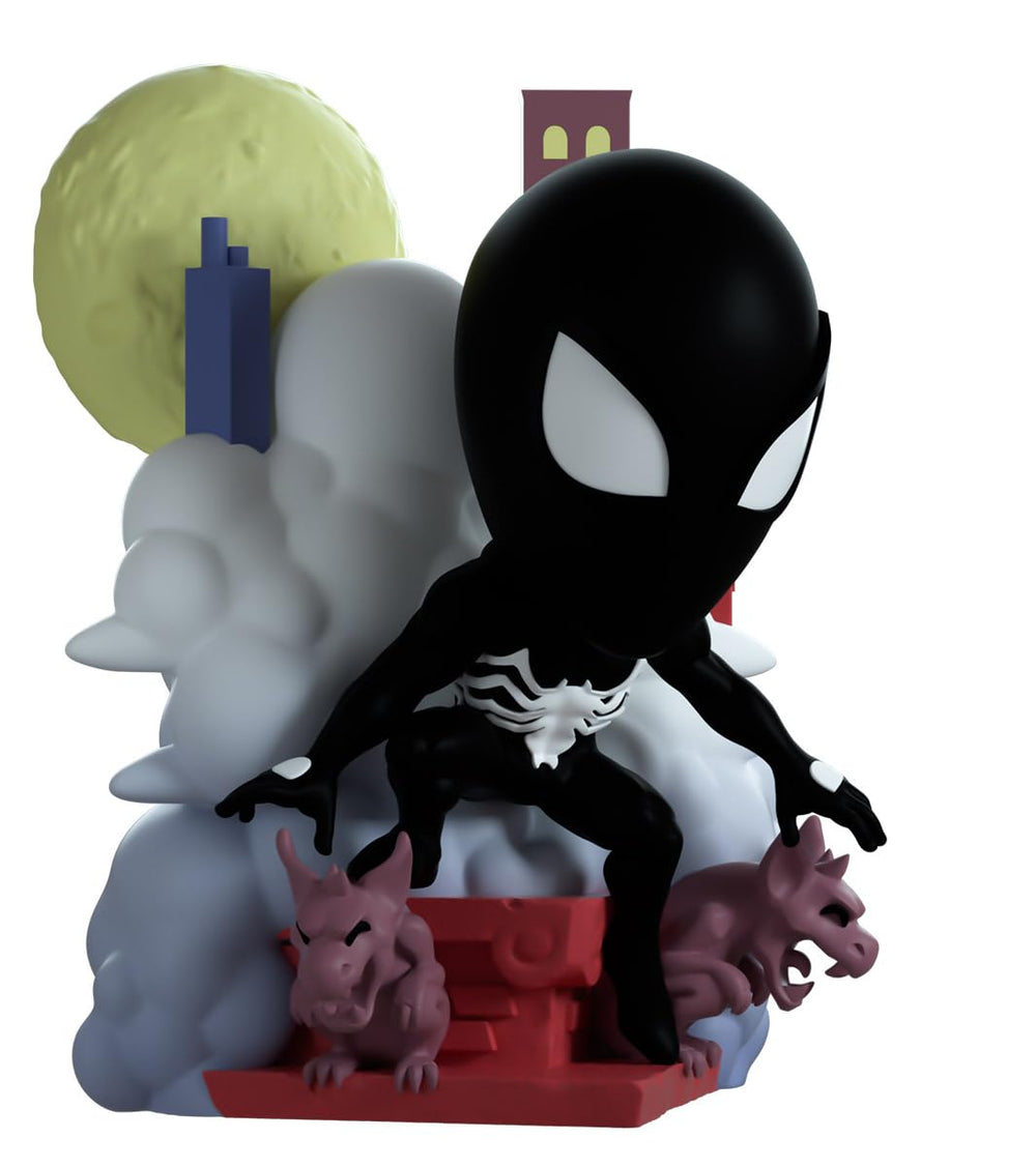 You Tooz Symbiote Spider-Man emblem on chest showcases iconic design