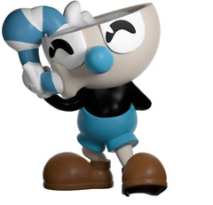 Youtooz Mugman balance pose informative and eye-catching on shelves.