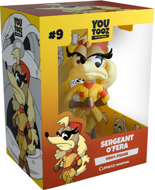 Youtooz Sergeant O'Fera front view vinyl figure for an eye-catching Cuphead display.