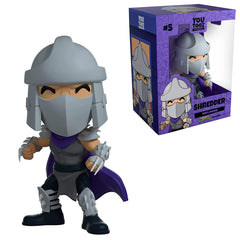 YouTooz Shredder figure 4.6-inch stance for display and desk shelves.