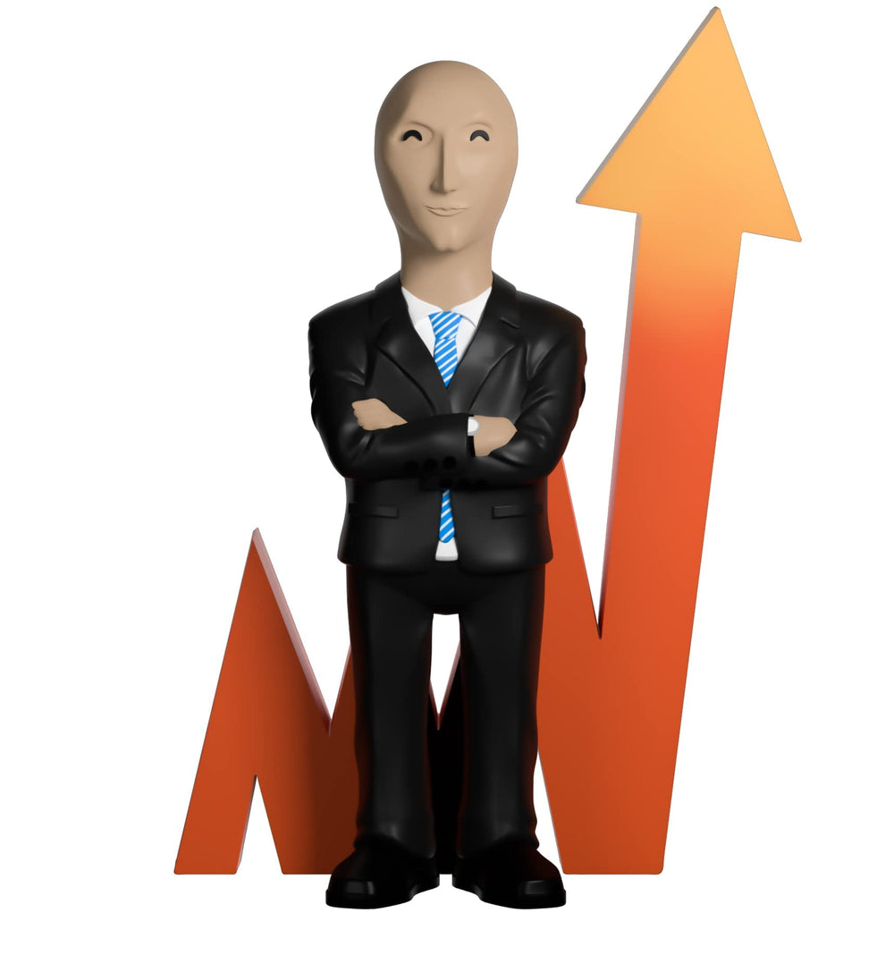 Youtooz Stonks packaging inspired by boardroom design for collectors.