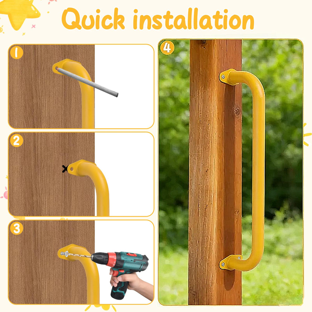 YOVXKAN 6-pack monkey bars set for versatile climbing configurations