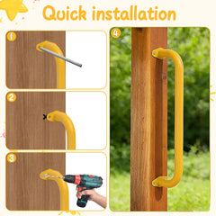 YOVXKAN 6-pack monkey bars set for versatile climbing configurations