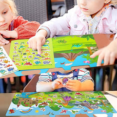 Yowlieu kids enjoy imaginative sticker play and learning.