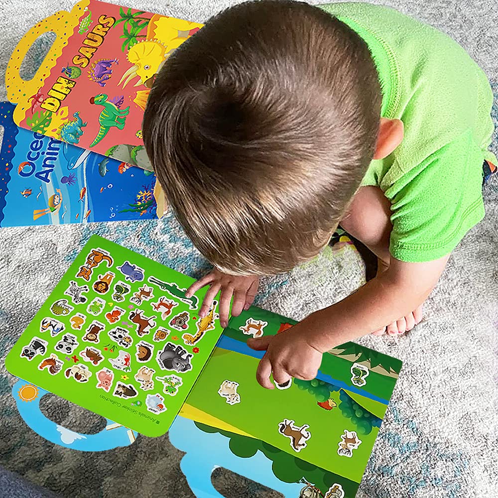 Yowlieu removable stickers peel cleanly for reuse and mess-free fun.