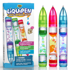 YoYa Liquipen three-pack front view showcases vibrant colors for desk decor.