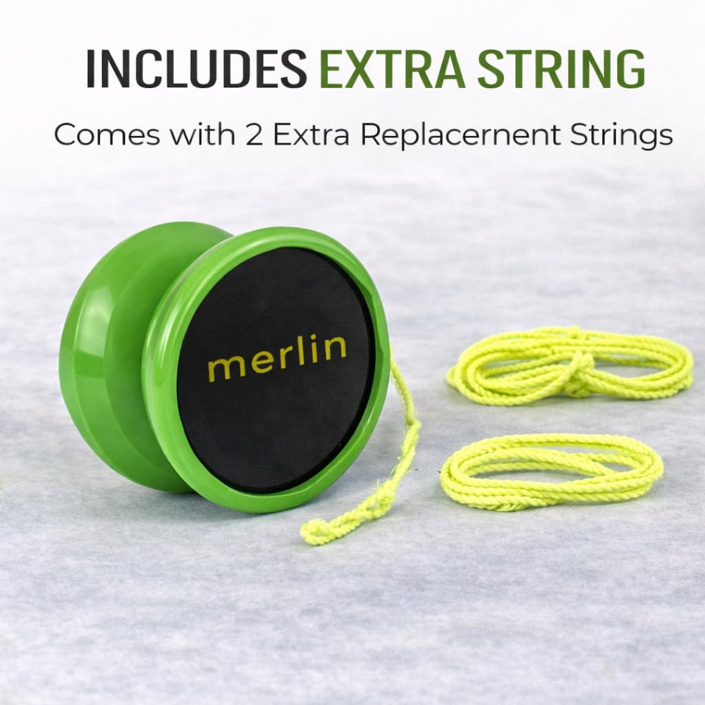 Merlin Yoyo green colorway highlights a balanced, comfortable grip.