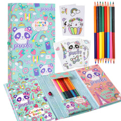 YOYTOO Panda coloring book cover for quick, imaginative coloring