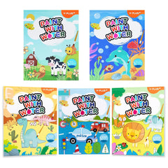 YPLUS paint with water book open to patterns for creative exploration
