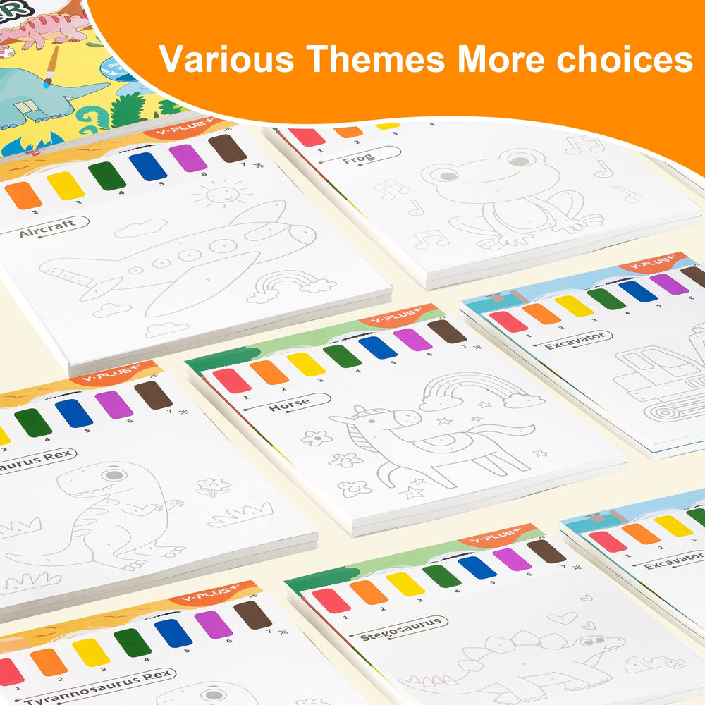 YPLUS unicorn brush pen enables smooth, precise watercolor coloring