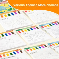 YPLUS unicorn brush pen enables smooth, precise watercolor coloring
