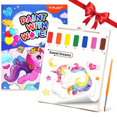 YPLUS paint-with-water book with unicorn cover for mess-free color play