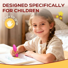 Durable YPLUS crayons survive drops with minimal breakage