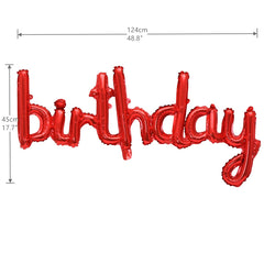 YPSelected 3D foil letter balloons in red boost party ambiance and photo moments