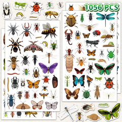 Yqskt bug stickers 32 sheet collection of insects for kids crafts