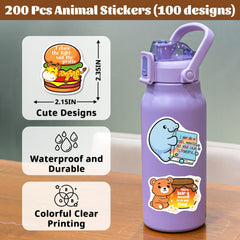 Yqskt notebook vision board stickers promote self-care and creative planning.