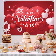 YQUQWN Valentines banner easy care—fold, iron, and store neatly.