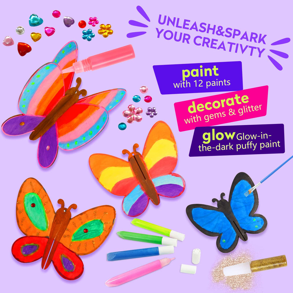 Yrinfay puffy glow paints display luminous colors for vibrant after-dark artwork