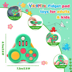 Yrissmiss fidget pad side buttons—responsive tactile features for calm focus