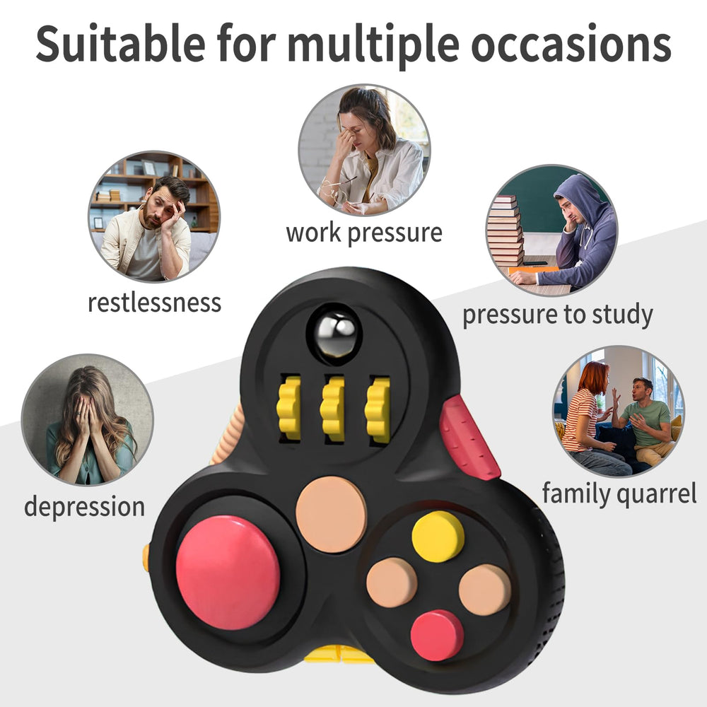Yrissmiss Fidget Pad sliders and joysticks support calm, portable relief